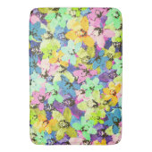 Orchid-Stain-Glass-Effekt, Memory-Foam-Bathmat Badematte (Vorderseite Vertikal)