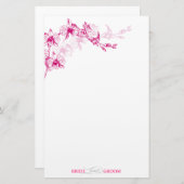 Orchid Stationery Briefpapier (Vorne/Hinten)