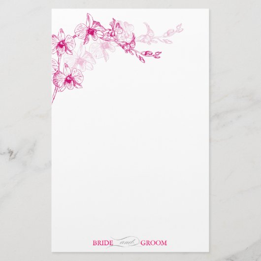Orchid Stationery Briefpapier (Vorderseite)
