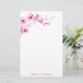Orchid Stationery Briefpapier (Stehend Vorderseite)