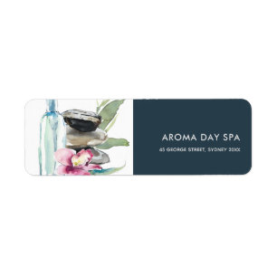 ORCHID STONE BAMBOO WATERCOLOR WELLNESS-CENTER MAS