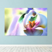 Orchid Stretched Canvas Print Leinwanddruck (Insitu (Holzboden))
