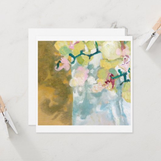 Orchid-Studie Ölmalerei Karte (Vorderseite/Rückseite Beispiel)