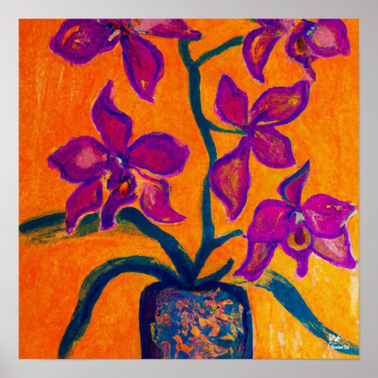 Orchid Study - Plakat und Digitaldruck (Vorne)