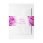 Orchid stylisierte lose Wasserfarbband Einladungsbanderole (Vorderseite Beispiel)