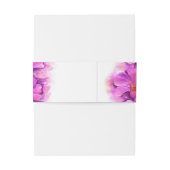 Orchid stylisierte lose Wasserfarbband Einladungsbanderole (Rückseitenbeispiel)