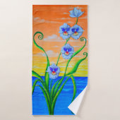 Orchid Sunset Badehandtuch (Badehandtuch)