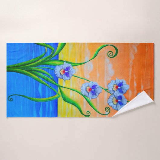 Orchid Sunset Badehandtuch (Badehandtuch)