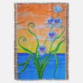 Orchid Sunset Decke (Vorderseite Vertikal)