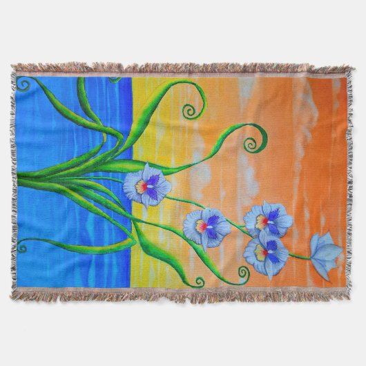 Orchid Sunset Decke (Vorderseite)