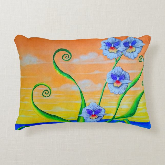 Orchid Sunset Dekokissen (Vorderseite)