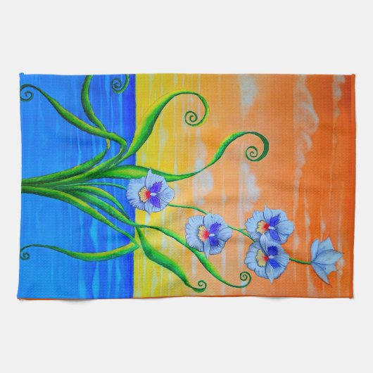 Orchid Sunset Geschirrtuch (Horizontal)