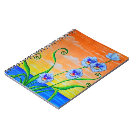 Orchid Sunset Notizblock (Linke Seite)