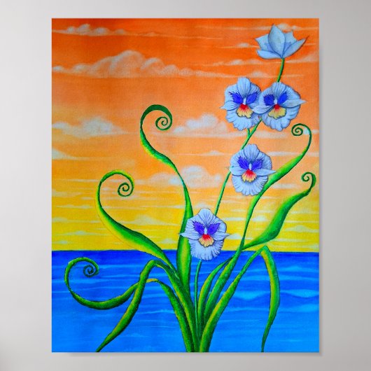 Orchid Sunset Poster (Vorne)