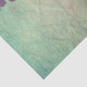 Orchid teal and purple floral script texture look seidenpapier (Detail)