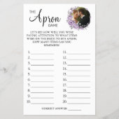 Orchid The Apron Bridal Shower game card Flyer (Vorne)
