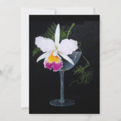 Orchid-Themed Wedding Party Personalisiert Einladung (Rückseite)