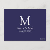 Orchid-Tischnummer Postkarte (Rückseite)