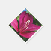 Orchid Tree Blossom Tropical Floral Serviette (Ecke)