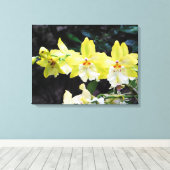 Orchid Trio Wrapped Canvas Print Leinwanddruck (Insitu (Holzboden))