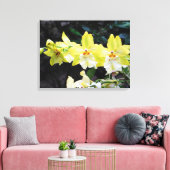 Orchid Trio Wrapped Canvas Print Leinwanddruck (Insitu (Wohnzimmer))