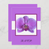 Orchid UAWG Response Card Einladung zur Hochzeit (Vorne/Hinten)