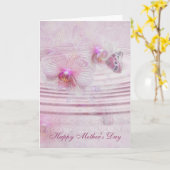 Orchid und Butterfly Karte (Gelbe Blume)