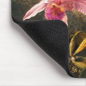 Orchid und drei brasilianische Hummingbirds Mousepad (Ecke)