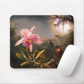 Orchid und drei brasilianische Hummingbirds Mousepad (Mit Mouse)