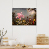 ORCHID UND DREI HUMMINGBIRDS POSTER (Küche)