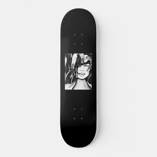 Orchid und Ghost Skateboard Deck von Samira Sperry (Vorderseite)