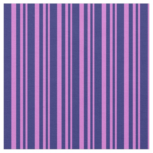 Orchid und Midnight Blue Colos Muster Stoff (Nahaufnahme)