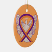 Orchid und Orange Awareness Ribbon Angel Ornamente (Rechts)