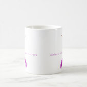 Orchid und Orange Awareness Ribbon Butterfly Kaffeetasse (Mittel)