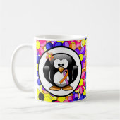 Orchid und Orange Awareness Ribbon Penguin Kaffeetasse (Links)