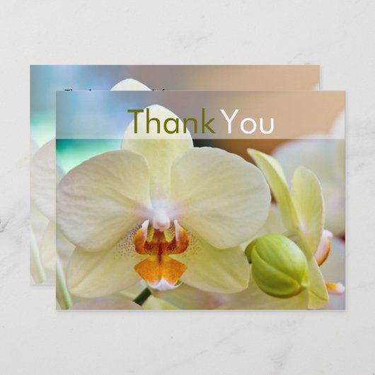 Orchid ・ Vielen Dank Postcard Postkarte (Vorne/Hinten)