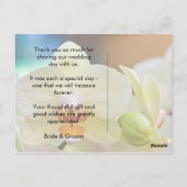 Orchid ・ Vielen Dank Postcard Postkarte (Rückseite)