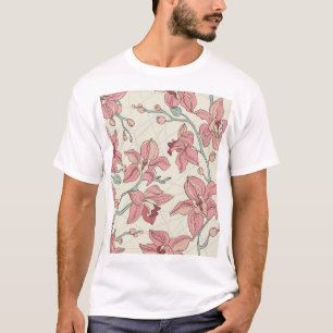Orchid Vintages Muster: Elegantes Papier T-Shirt