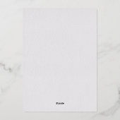 Orchid Vows Elfenbein Formal Classic Heirloom Hoch Folieneinladung (Rückseite)