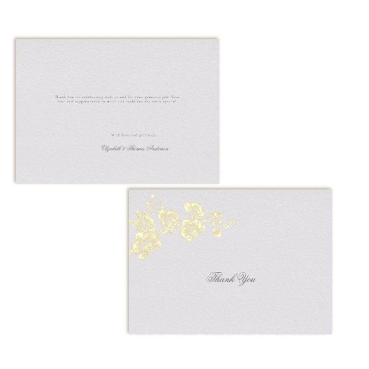 Orchid Vows Elfenbein Formal Classic Wedding Viele Folieneinladung