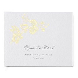 Orchid Vows Elfenbein Formal Moderne klassische Ho Gästebuch