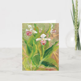 Orchid Wann ist der Tanz? Mitteilungskarte