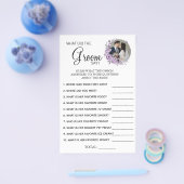 Orchid Was Bräutigam sagen Brautparty Spielkarte Flyer (Einzeln)