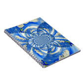 Orchid Watercolor-Malerei, Wolken Mandala Notizblock (Rechte Seite)