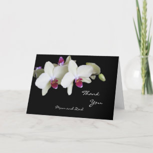Orchid Wedding Dankeschön Karte an Eltern