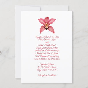 Orchid Wedding Einladung