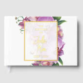 Orchid Wedding Foil Gästebuch (Vorderseite)