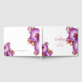 Orchid Wedding Guest Book Gästebuch (Voll)