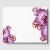 Orchid Wedding Guest Book Gästebuch (Rückseite)