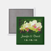 Orchid Wedding Magnet (Vorderseite/Rückseite)